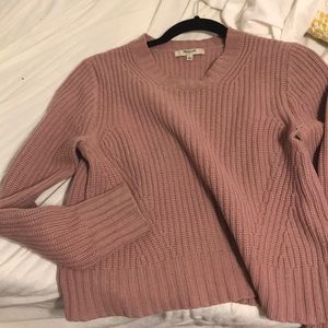 Mauve / dusty rose cropped sweater - Madewell